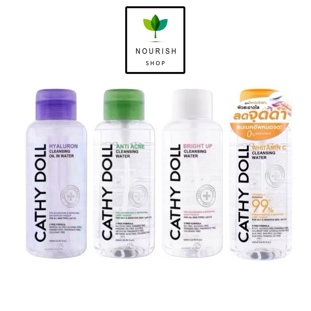 Cathy Doll คลีนซิ่งทำความสะอาดหน้า 120ml/ 500ml Cathy Doll Bright Up / Hyaluron Cleansing Oil In Water