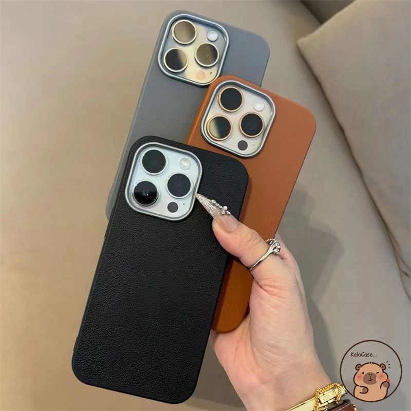 เข้ากันได้กับ OPPO Reno 14 Pro Reno14 Reno 14 Pro เคสโทรศัพท์ Simple ลิ้นจี่ลิ้นจี่รูปแบบหนังธุรกิจส