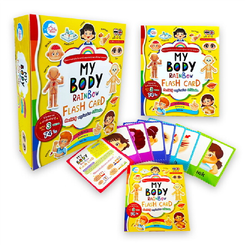 B2S หนังสือ MY BODY RAINBOW FLASH CARD