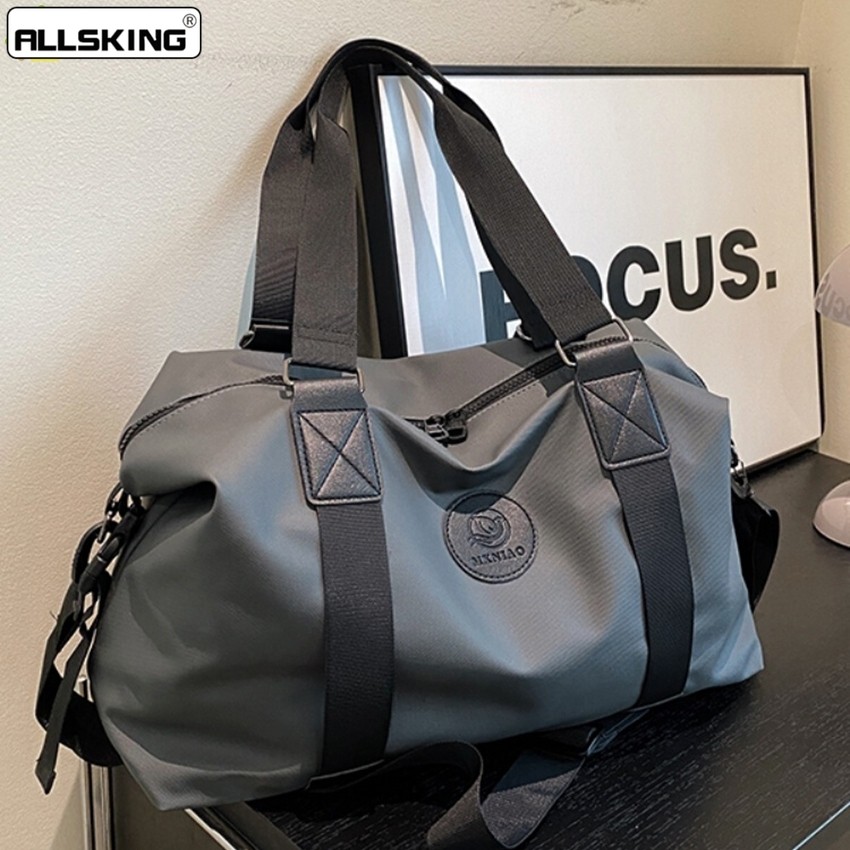 Allsking กระเป๋าสะพายข้าง+ถือ กระเป๋าใส่เสื้อผ้า ใบใหญ่ กระเป๋าเดินทาง Travel Bags มี 4สีให้เลือก