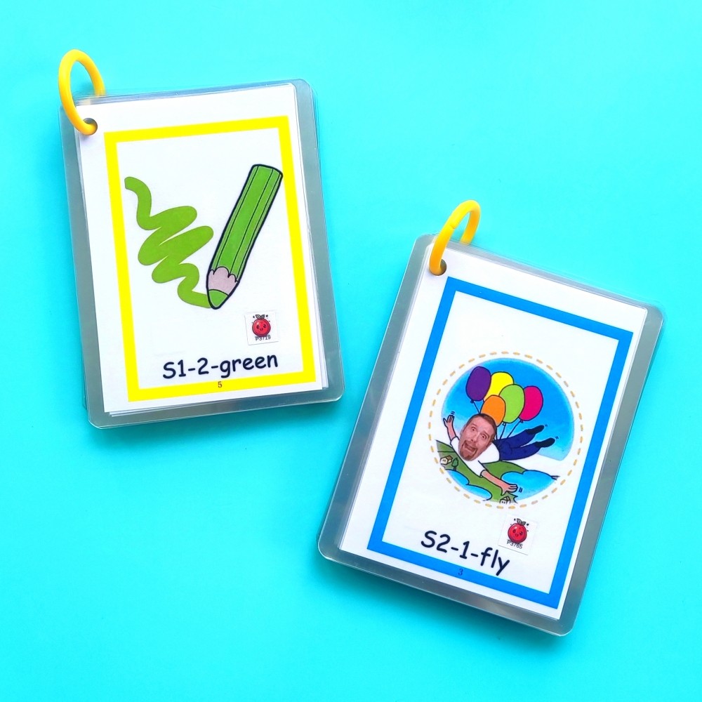 Caterpillar Little Master Point Reading 1-8 Seasons Wow English Word Flash Card การศึกษาปฐมวัย การ์ด