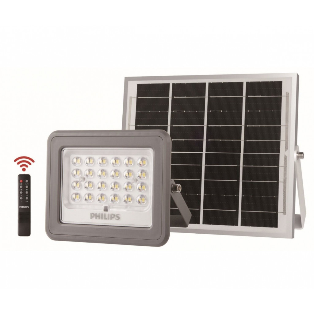 Ghouse Online PHILIPS โคมไฟฟลัดไลท์โซล่าเซลล์ BVC080 60W แสงเดย์ไลท์ (5M) สินค้าขายดี!