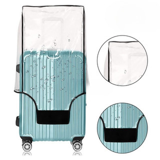 Luggage Cover Waterproof PVC Black Trim/ Fully Transparent Suitcase Protective Case For Travel Home
