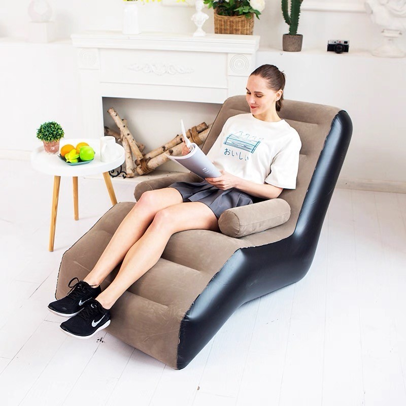 เก้าอี้โซฟาเป่าลม มีที่รองแขน พร้อมที่สูบลมแบบเหยียบ พร้อมส่งจากปทุม. - รูปที่ 4