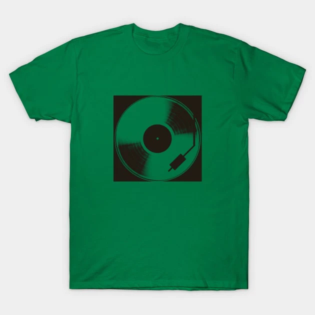 เสื้อยืด Vintage Vinyl Cotton 100% แขนสั้น