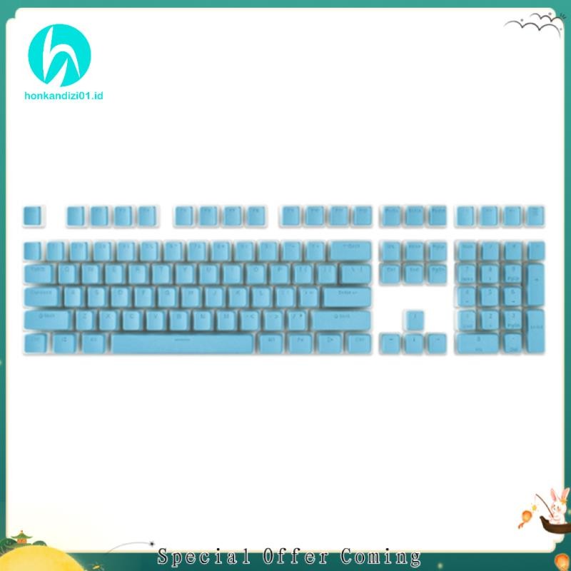 honkandizi01.th1Set Pudding Keyboard Hat Box Mechanical Keyboard Double Skin Milk Transparent Keycap