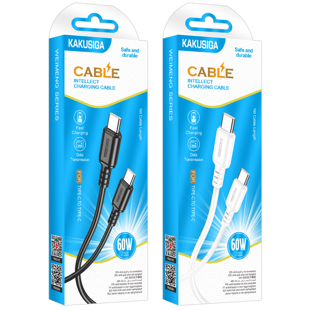 KAKU 5A สายชาร์จ Fast Charger จากสาย Type-C to L to Type-C To Micro สำหรับ i11 12 13 14 Pro Max Sams