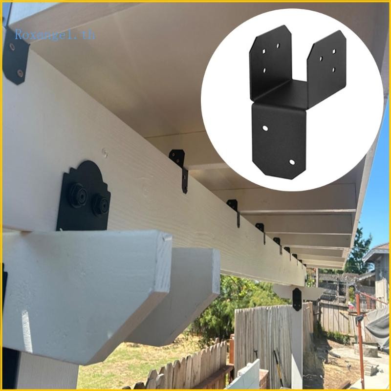 ROX 4 ชิ้นวงเล็บโลหะ Weatherproofed Pergolas Beam Fastener
