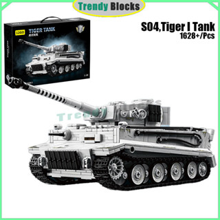 97012,S04,Tiger I Tank Building Blocks Panzerkampfwagen VI A…