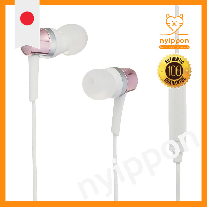 Audio-Technica ATH-CKR30iS PK Wired Earphones with Remote and Microphone for Smartphones, In-Ear, So