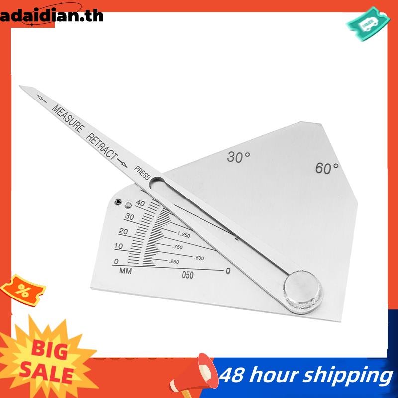 Skew-T Fillet Weld Gauge Gage Checking มุมของสมาชิกแนวตั้ง Weld -การตรวจสอบการเชื่อมด้านข้าง Obtuse