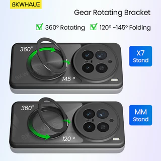BKWHALE 360° หมุนวงเล็บแม่เหล็กสําหรับVivo X200 Pro X300 Pro X200S X100S X100 Ultra Y100 Y200 Y300 Y400 Pro V60 V50 V40 V30 Lite X200 Pro Mini Clearกรณี