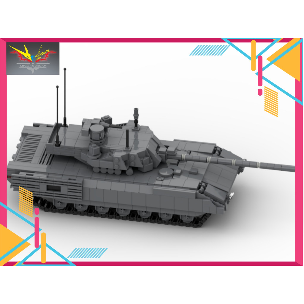 Moc Army T-14 Armata Tank Assembly Toy