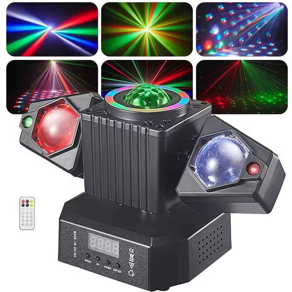 4 IN 1 LED Mini DJ Party Light 50W RGBW Stage Moving Head Light Bar Club Shows Dreamland Disco Party