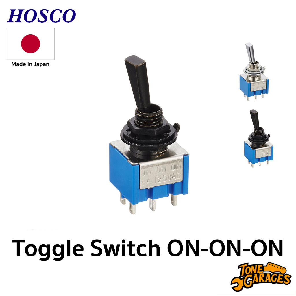 Hosco Mini Toggle Switch ON-ON-ON สวิตซ์ซีเล็กเตอร์ Made in Japan