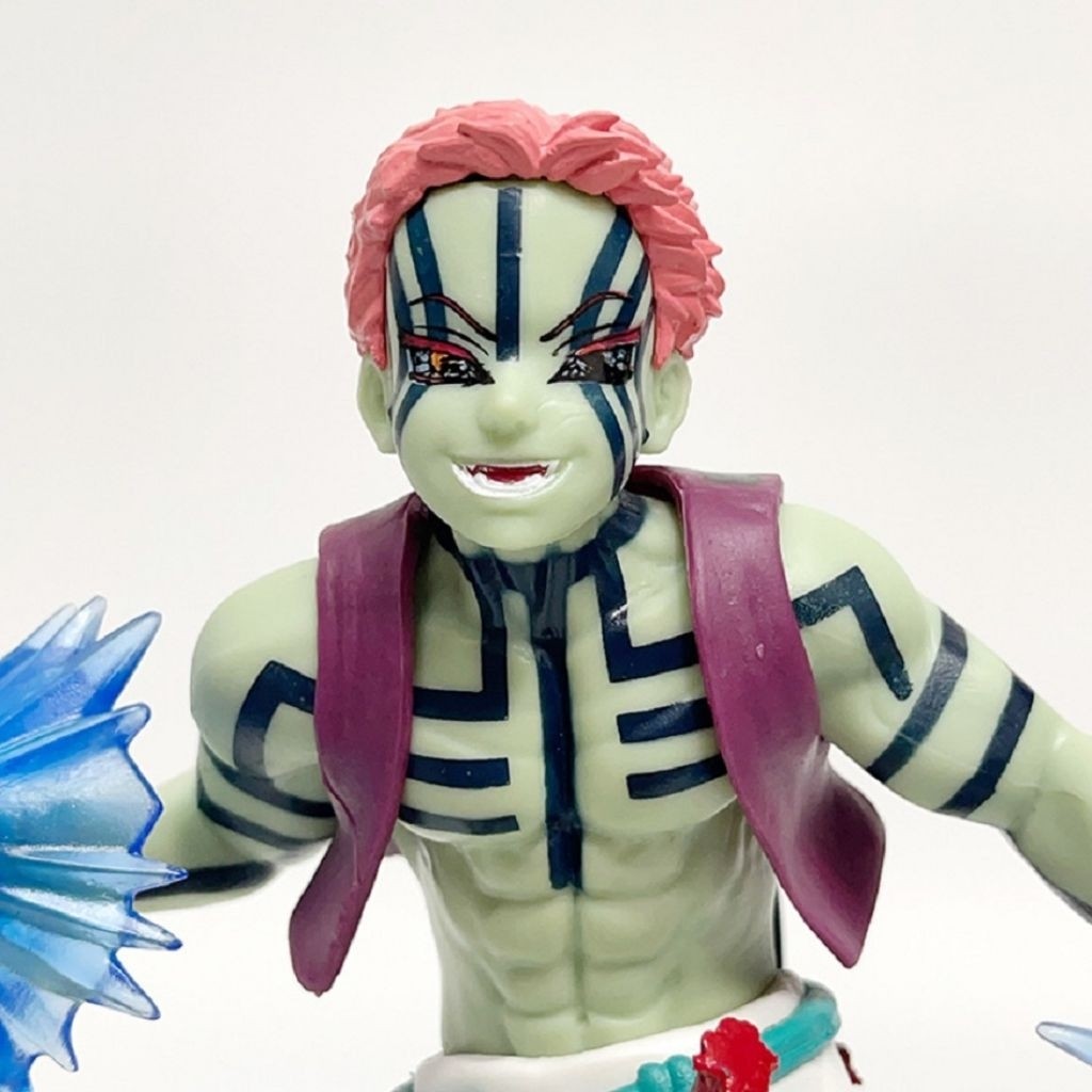 Action Figure Demon Slayer Akaza 19 ซม.ตําแหน่งการต่อสู้ Kimetsu ไม่มี Yaiba