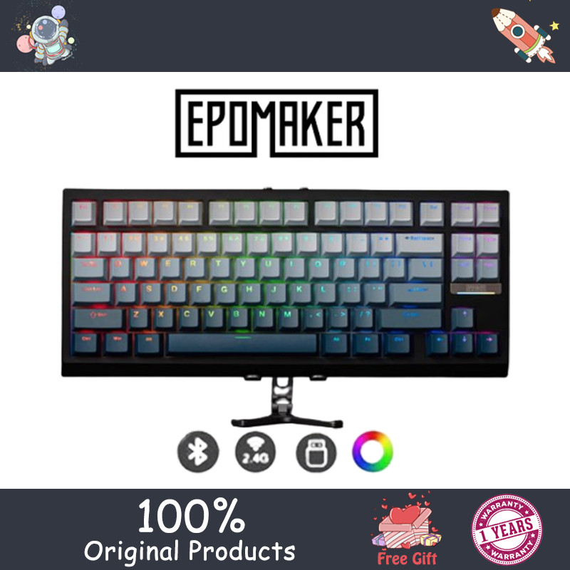 EPOMAKER G84 HE RT สวิตช์แม่เหล็กแม่เหล็กสําหรับเล่นเกมแบบถอดเปลี่ยนได้ คีย์บอร์ด 3 โหมดไร้สาย