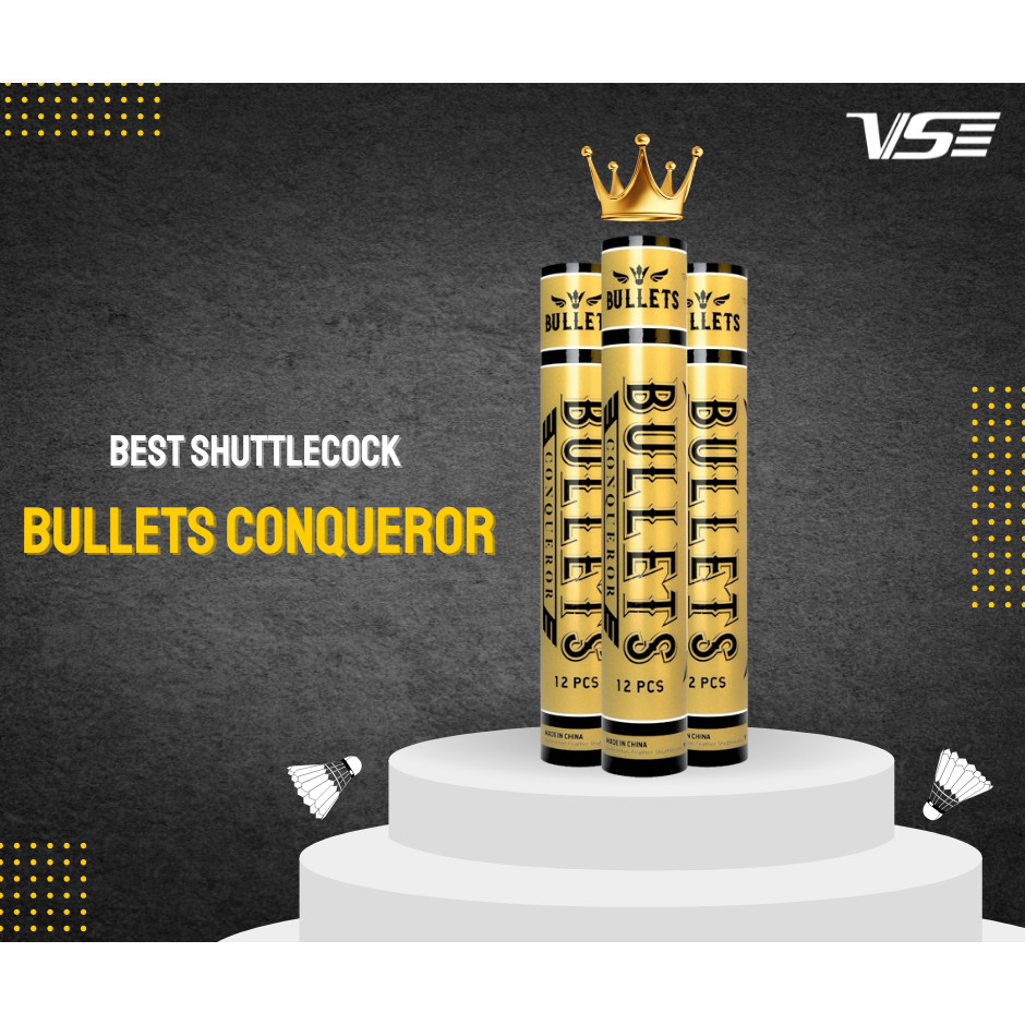 🔥🏸 VS BULLETS CONQUEROR ลูกแบดขนห่านระดับโปร! 🏆💥พุ่งดี วิถีแม่น ทนสุดในสนาม! 🎯🪶