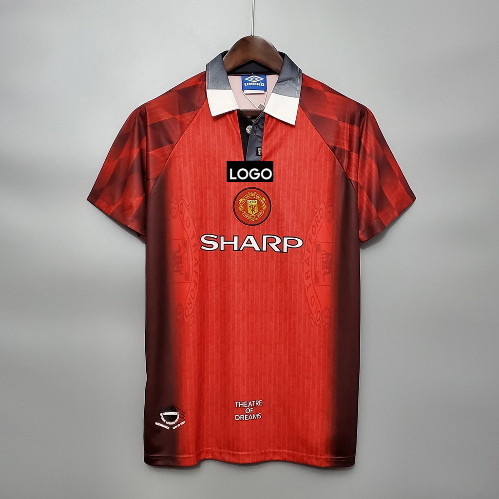 96-97 Football MU Home Retro Soccer Jersey- super888