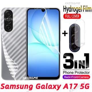 Samsung A17 5Gด้านหน้าด้านหลังคลุมทั้งหมดป้องกันฟิล์มHydrogelสําหรับSamsung Galaxy A07 A17 A27 A37 A57 SamsungA17 LTE 5G 4Gไม่กระจกนิรภัยกล้องป้องกันฟิล์มหน้าจอป้องกัน