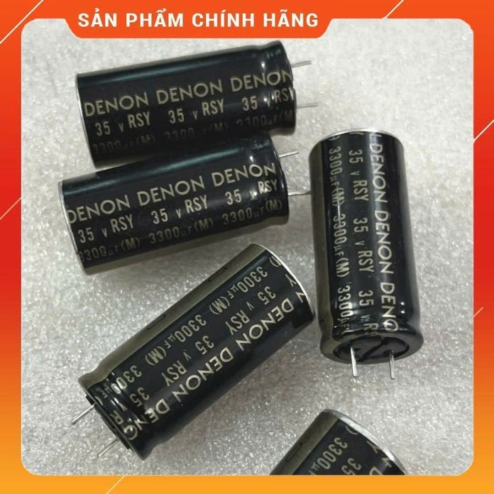 ELNA DENON CAPACITOR 35V 3300UF, 35V3300UF, 3300UF 35V (18x40mm)