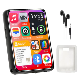 ลหะ MP3 เครื่องเล่นบลูทูธ 5.4 HiFi MP3 เครื่องเล่นเพลงลําโพงในตัว 2.4 นิ้วหน้าจอสัมผัส MP4 เครื่องเล่น E-Book/การบันทึก