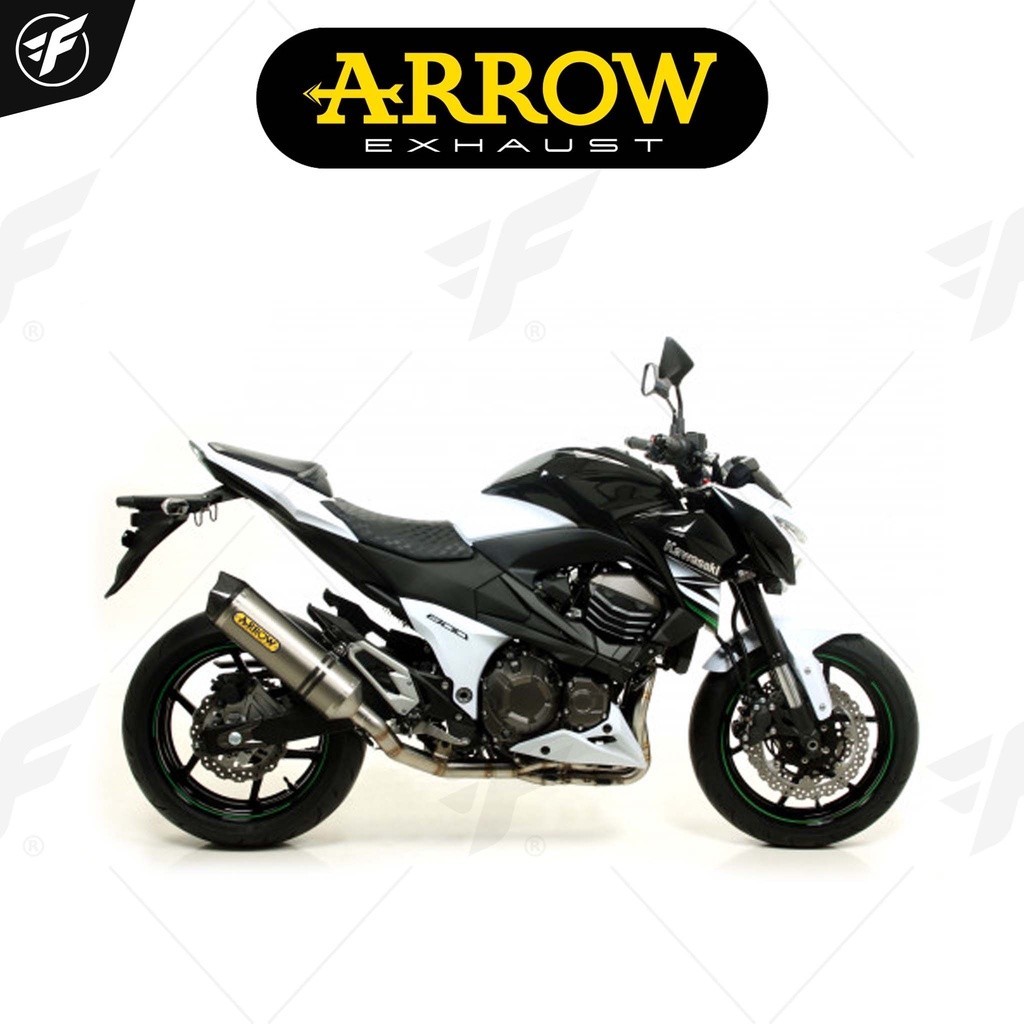 ท่อสูตร/ท่อแต่ง/ท่อไอเสีย Arrow slip on titanium-carbon : for Kawasaki Z800