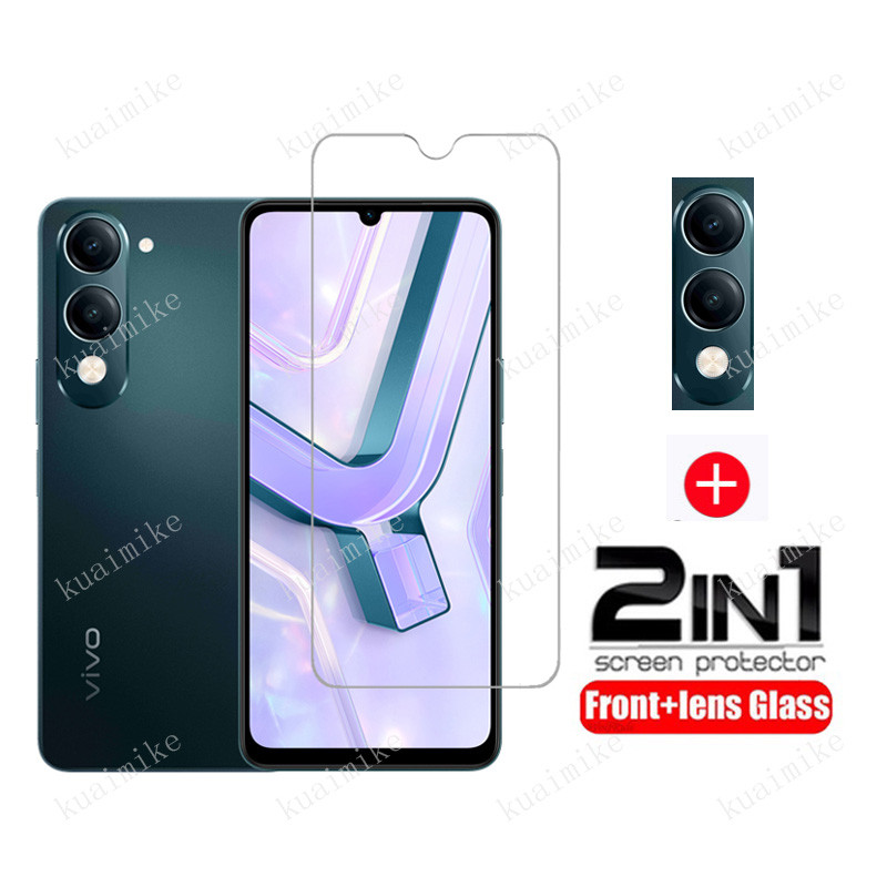 2 in 1 ฟิล์ม Vivo Y04s ฟิล์มกระจก HD ฟิมล์กระจก Vivo Y04s Y02s Y04 Y03 Y02 Y01 Y03T Y02T Y02a Y29 Y2