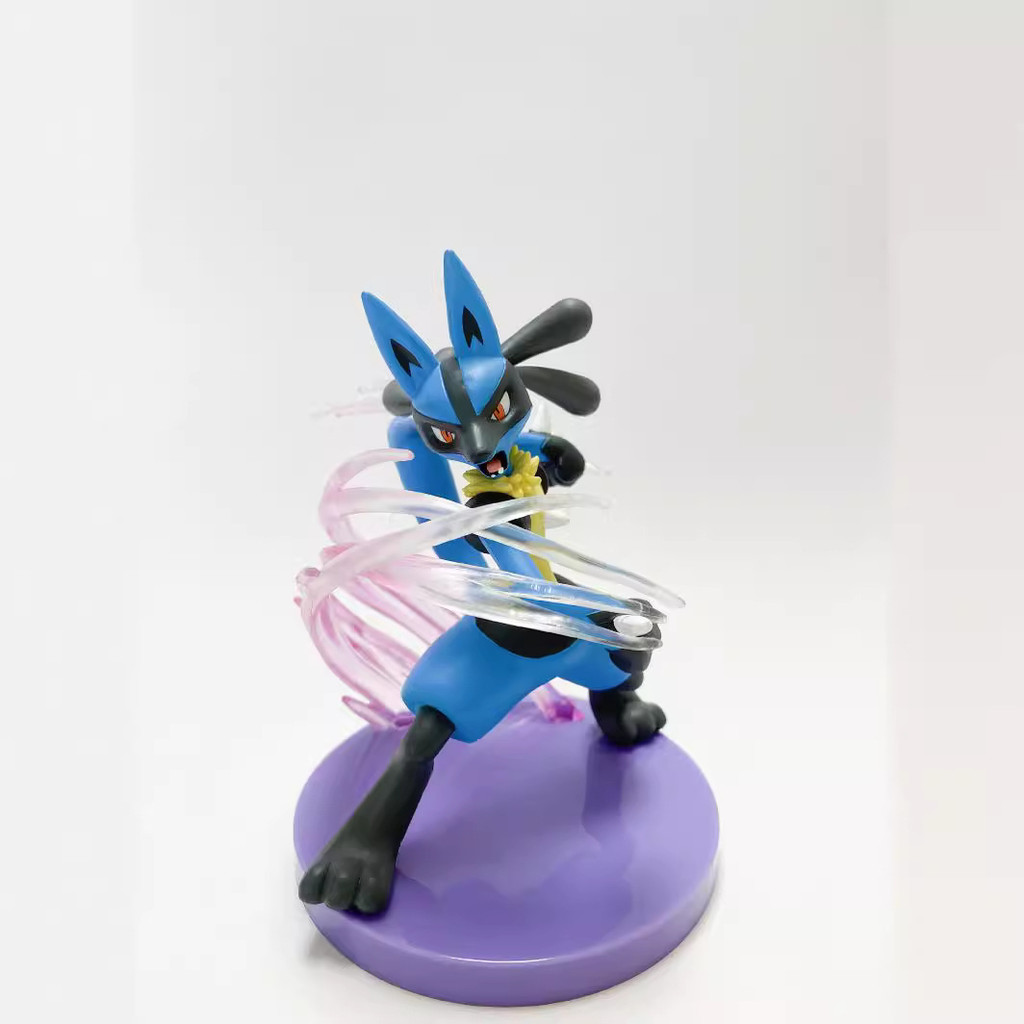 Pokémon Pokémon Q Version Pokemon Elf Lucario Movement Art Gallery Doll Decorative Boxed Figure