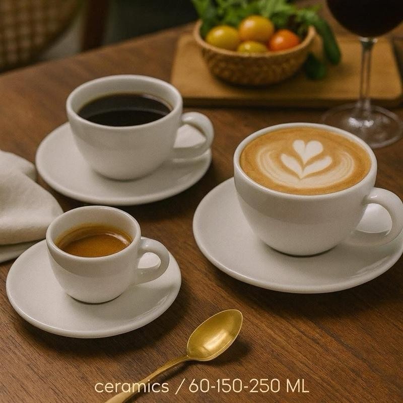 [หลุด QC] Thai Ceramic แก้ว พร้อมจานรอง - เข้าเครื่องล้างจาน และรับประกันความปลอดภัยในการใช้งานกับไมโครเวฟ