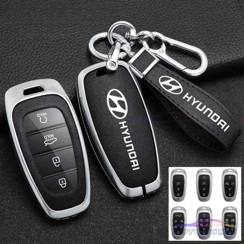 ฝาครอบรถ Remote Key กรณี Key Protector ผู้ถือ Key สําหรับ Hyundai Santa Fe Sonata Tucson Nexo Tucson Santafe Palisade Staria