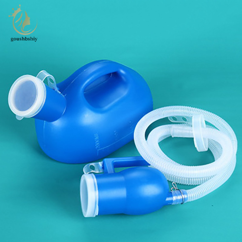 [goushbshiy] อุปกรณ์ห้องน้ําสําหรับกลางแจ้ง 2000ml พลาสติกชายเตียงไม่เต็มเต็ง Pee ขวดสะสม 160 ซม.หลอดแบบพกพา Pee ขวดปัสสาวะ TH