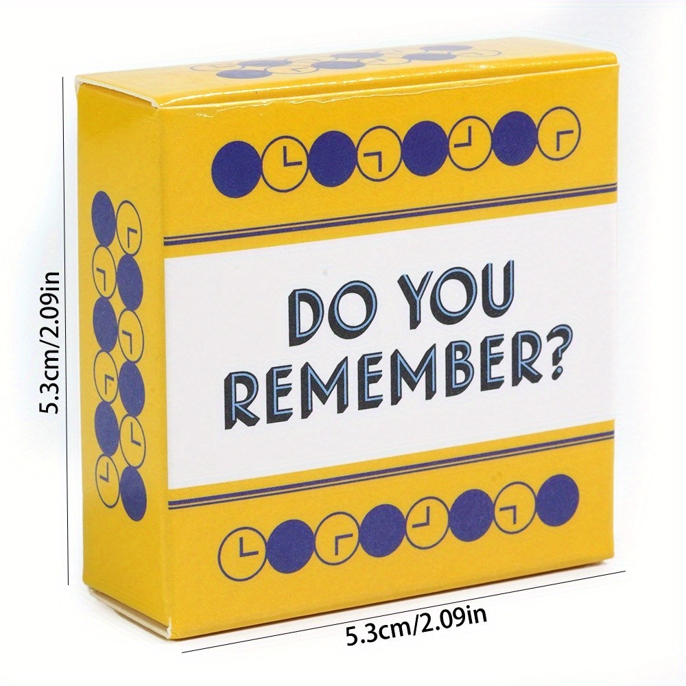 Do You Remember การ์ดเกมสําหรับครอบครัว