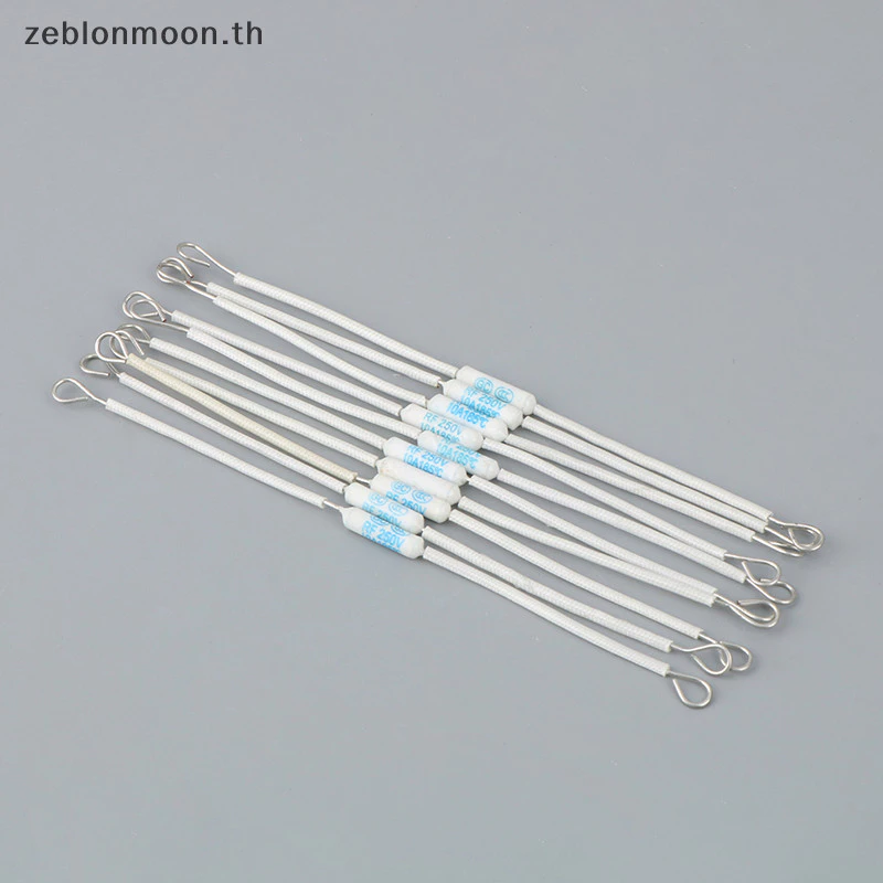 [July] 10 ชิ้น RF250V 10A การตัดความร้อน 185 องศา RF 250V ฟิวส์อุณหภูมิเซรามิก {th}