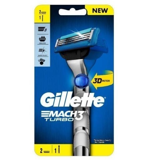 Gillette Mach3 Turbo 3D 2Up Razor