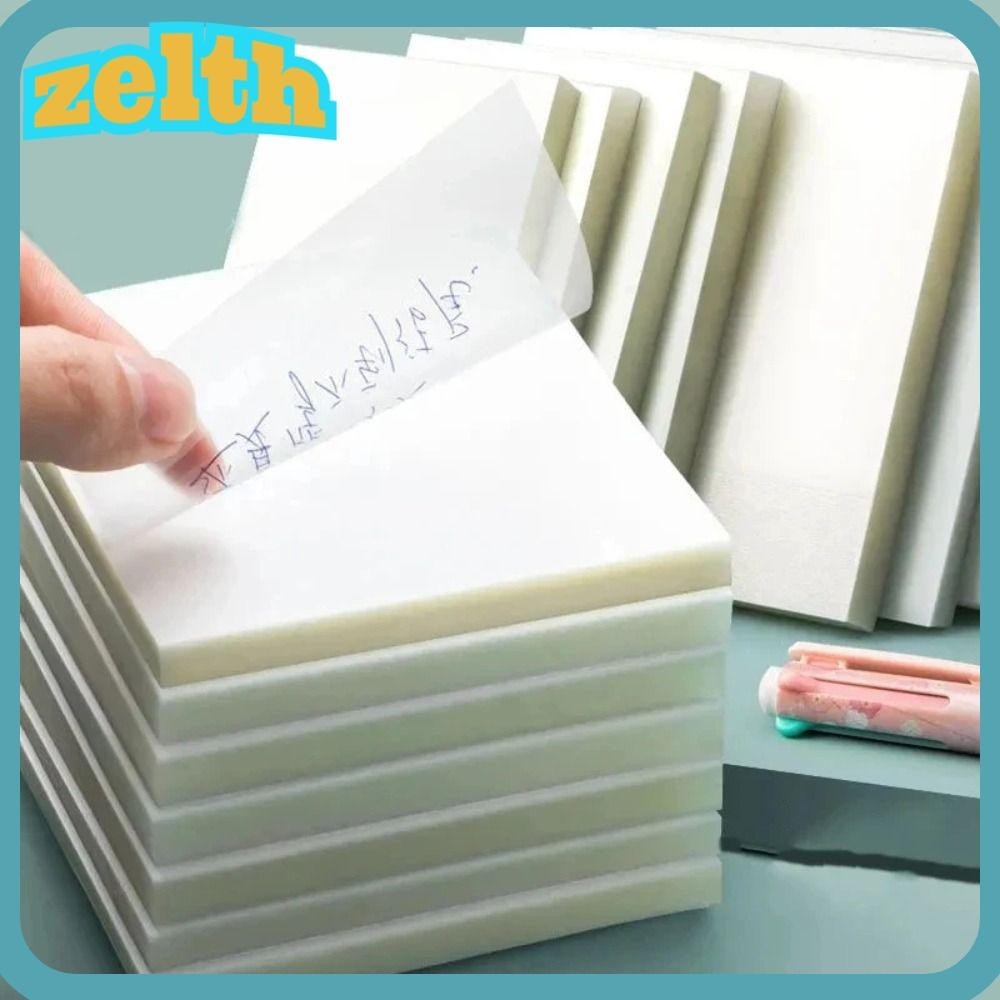 Zelth กระดาษโน้ต 50 แผ่น, กระดาษโน้ตกันน้ํา 50 แผ่น, เครื่องหมายบุ๊คมาร์คโปร่งใส