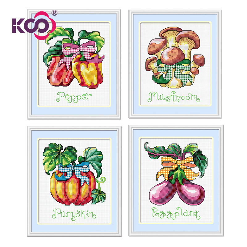 Ks A bountiful ผักเก็บเกี่ยว 11ct ไม่ใช่เย็บปักถักร้อยเต็มรูปแบบเรียบง่ายทันสมัย cross stitch งานศิล