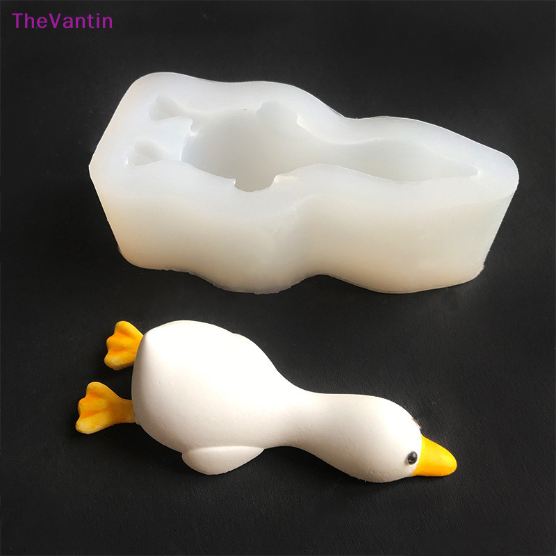 Thevantin 3D เป็ดน่ารักรูปแบบซิลิโคนแม่พิมพ์ DIY หอมปูนปลาสเตอร์สบู่เรซิ่น Mould Handmade เบเกอรี่ช็อกโกแลตเค้กแม่พิมพ์ตกแต่งบ้านของขวัญ Good goods
