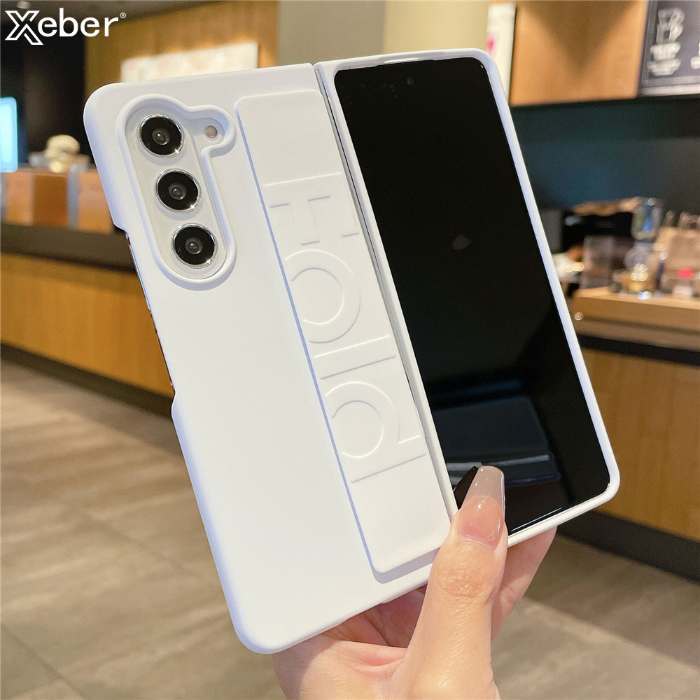 หรูหราซิลิโคนอ่อนนุ่มสายรัดข้อมือยึดเคสโทรศัพท์สําหรับ Samsung Galaxy Z พับ 6 5 4 3 ZFold 3 Fold6 Fold5 กรณี