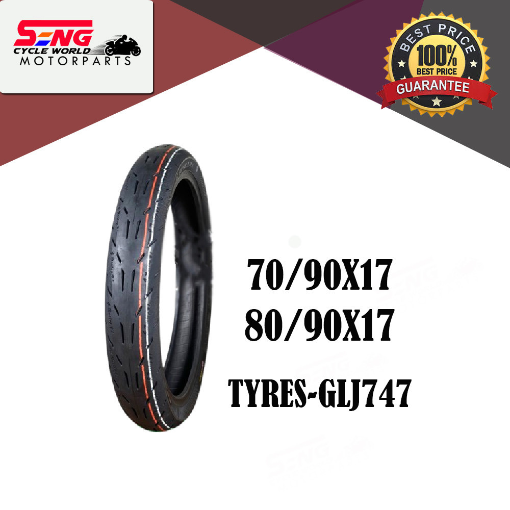 GENG LEJEN ( 70/90X17 / 80/90X17 ) TYRES - TL - GLJ747