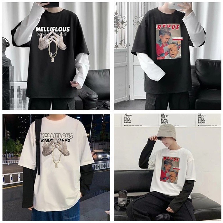 KK เสื้อยืดแขนยาว เสื้อยืดคอกลม ใส่ได้ทั้งหญิงทั้งชาย มี2สี รุ่น T53-T54