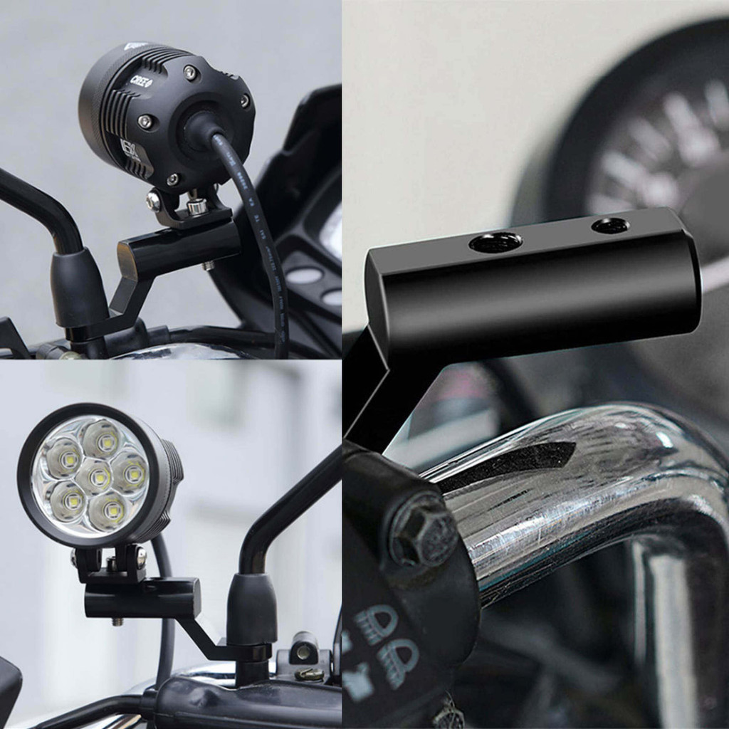 MOTUS Motorcycle Parts 1ชิ้น บาร์จับมอเตอร์ไซค์ มีรูน็อตให้2รู บาร์เสริมสั้นสำหรับติดก้านกระจก เป็นแบบอลูมิเนียม