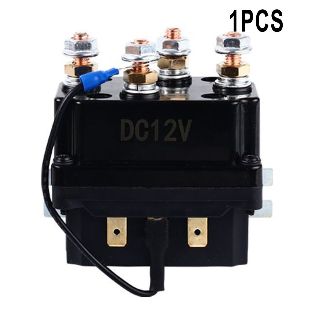 ⁑Electromagnetic Relay 500A 12V Contactor Winch Control Electromagnetic Relay With Relay Cable