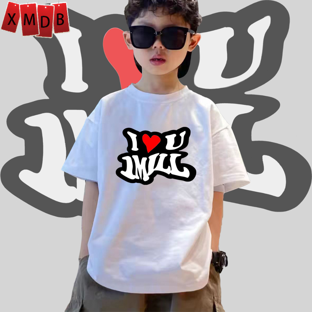 【พร้อมส่ง】เสื้อยืด เสื้อเด็ก I❤️U 1MILL Hiphop 1MILL PAIN KILLER 2 คาราบาว t shirt ผ้าคอตตอน ไม่หด 1