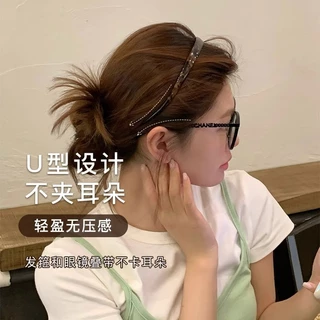 ไม่คลิปหูกระดูกแว่นตาอะซิเตทแถบคาดศีรษะ