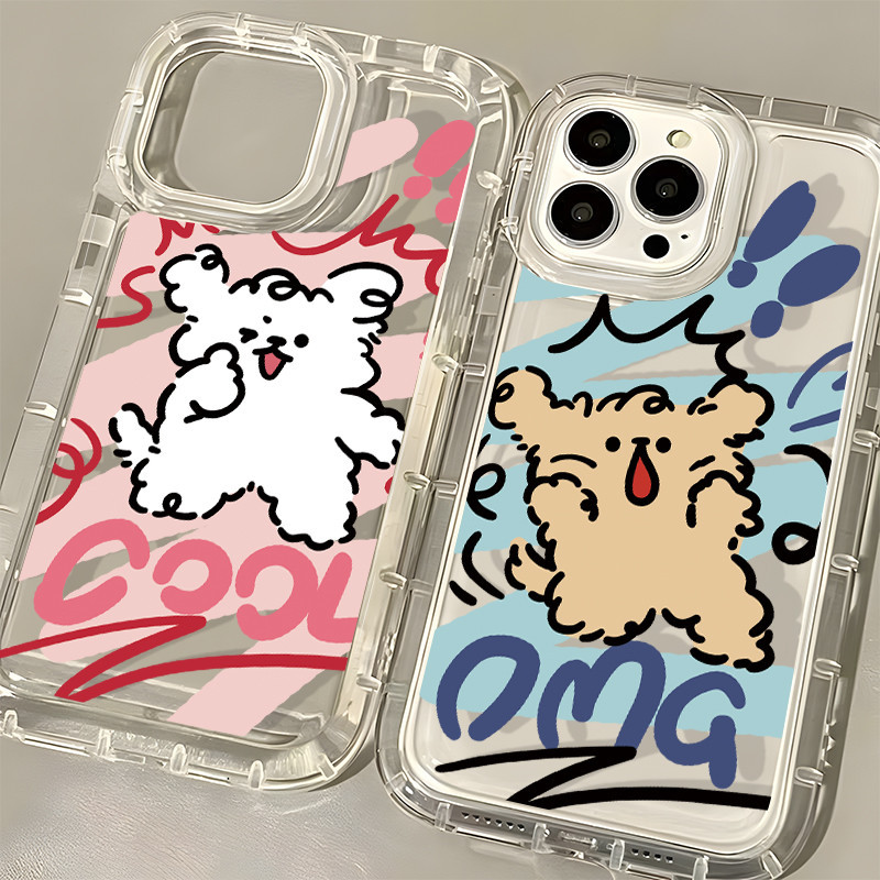 Anti-shock ถุงลมนิรภัยลูกสุนัข corat-core การ์ตูน Soft case Redmi Note 13 Pro Note 12 Pro A5 C71 หมา