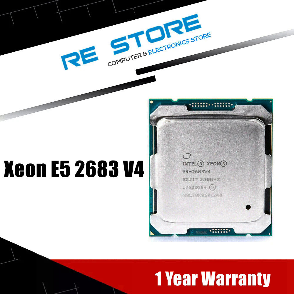 [สต๊อกพร้อม] intel xeon e5 2683 v4 sr2jt 2.1 ghz 16 Core 40m LGA2011-3 e5 2683v4 โปรเซสเซอร์ cpu