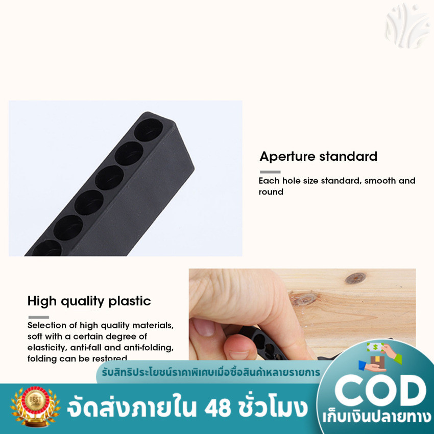 ที่เก็บไขควงสําหรับ1/4นิ้วเครื่องมือหกเหลี่ยมผู้ถือบิต12หลุมสีดําหกเหลี่ยมก้านไขควงผู้ถือบิต