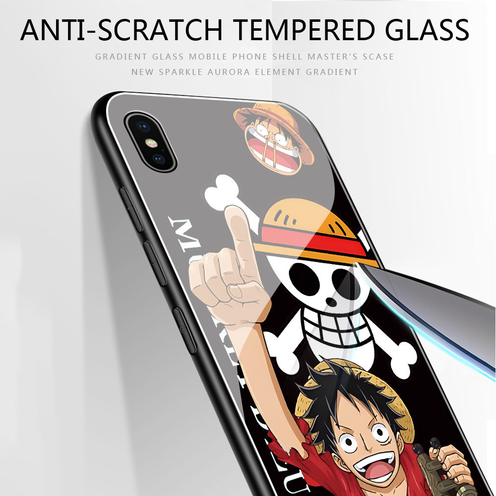 เคส For OPPO A5 A3 A3X A3S A9 A5 A7 A1K A5S A12 Pro 4G 5G 2018 2020 เคสโทรศัพท์ เคสมือถือ เคสออปโป้ Phone Glass Case BLK ราคา ถูกที่สุด ดีลบีเคเค แกลเลอรีภาพที่ 4