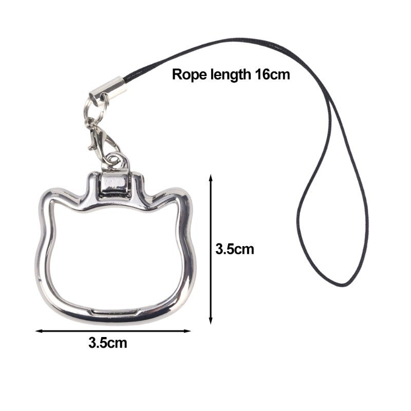 ที่วางโทรศัพท์มือถือเชือกเส้นเล็กแหวนนิ้ว-แบบพกพาปรับได้มัลติฟังก์ชั่น-ขาตั้งพวงกุญแจโทรศัพท์มือถือ-2 ใน 1อุปกรณ์เสริมโทรศัพท์สากล-เชือกแขว - รูปที่ 7